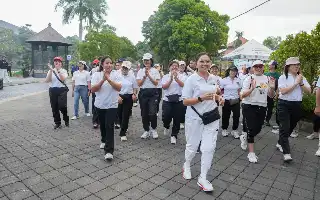 Hadiri HUT ke-25 STT Yowana Dharma Kertha, Bupati Badung Dorong Pelestarian Budaya dan Instruksikan Penanganan Banjir Dalung